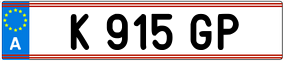 Trailer License Plate